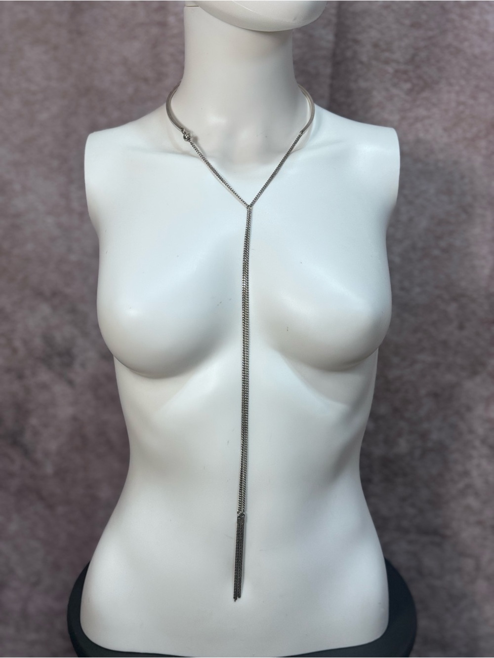 NWT Jenny Bird Silver Plated Y-Style Chain & Choker